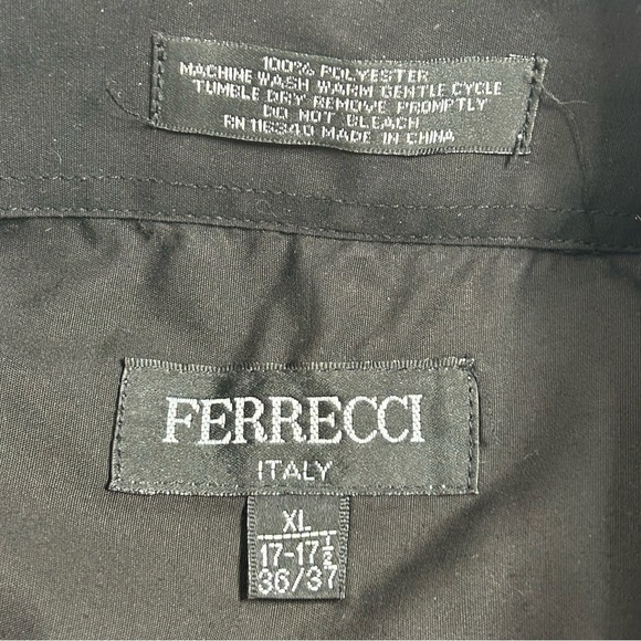 FERRECCI Men’s Satine Hi-1013 Purple & Black Flower Button Down Dress Sh… - Picture 9 of 12